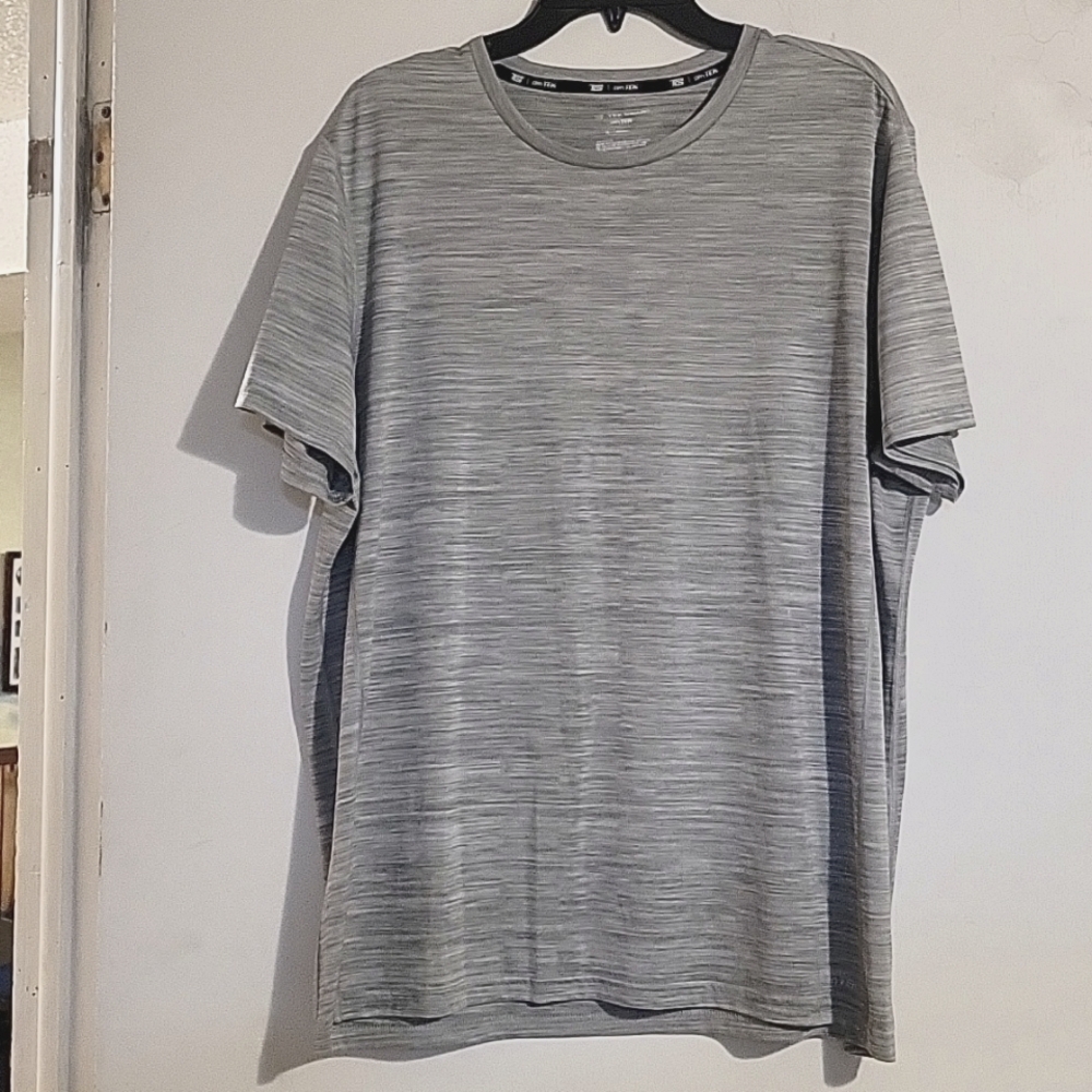 Grey & White Dry Tek Shirt